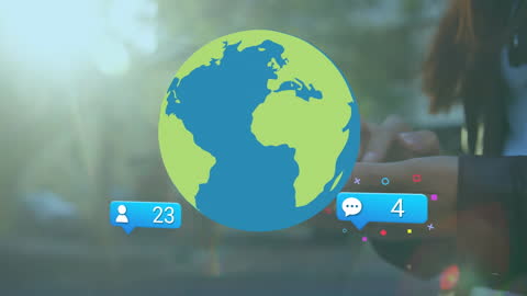 Social Media Interaction Global Connection Digital Concept