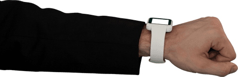 Transparent Image Businessman with Smart Fitness Watch - Download Free Stock Videos Pikwizard.com