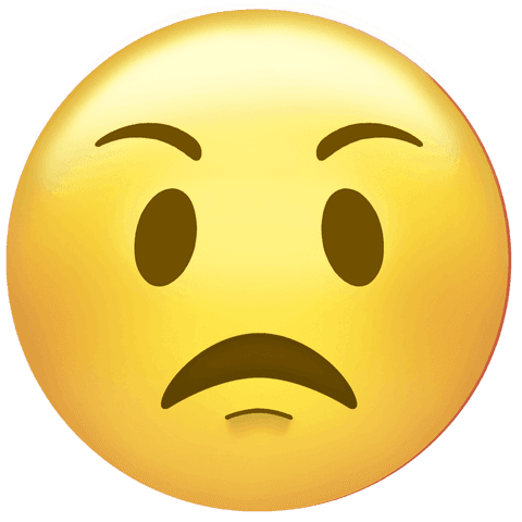 Skeptical Face Emoji Transparent on White Background - Download Free Stock Videos Pikwizard.com