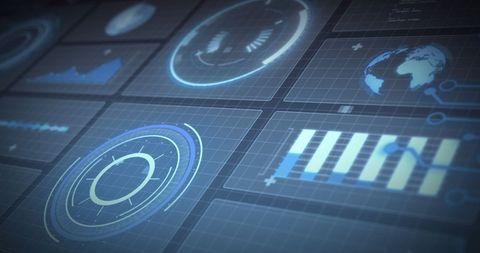 Digital Interface with Data Processing Visuals - Download Free Stock Images Pikwizard.com