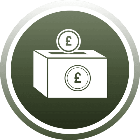 transparent donation box icon with british pound symbol - Download Free Stock Videos Pikwizard.com