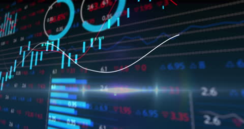 Abstract Stock Market Financial Data Charts Background