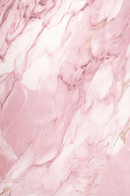 Artistic portrayal of pink marble texture with swirls and veins. Ideal for backgrounds, wallpapers, and graphic design projects. Suitable for interiors, stationary designs, and product packaging.