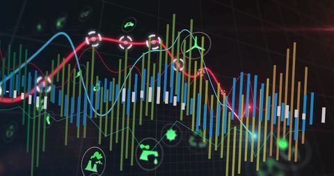 Colorful Data Streams in Digital Interface - Download Free Stock Images Pikwizard.com
