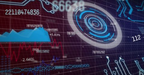 Futuristic Business Data Analysis Digital Interface - Download Free Stock Images Pikwizard.com