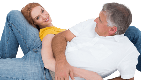 transparent casual couple relaxing together smiling - Download Free Stock Videos Pikwizard.com