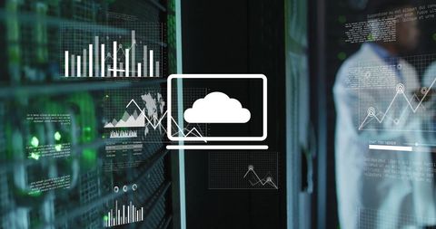 Data Analytics and Visualization in Server Room Environment - Download Free Stock Images Pikwizard.com
