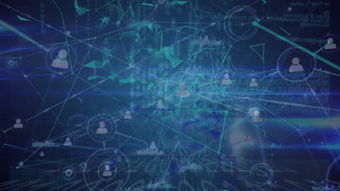 Digital Network Connections and Futuristic Technology