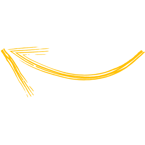 Hand-drawn Yellow Curved Left Arrow on Transparent Background - Download Free Stock Videos Pikwizard.com