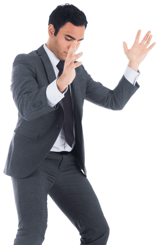confident biracial businessman gesture on transparent background - Download Free Stock Videos Pikwizard.com