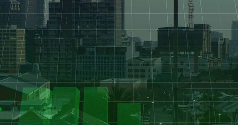 financial data overlay on cityscape representing economic growth - Download Free Stock Images Pikwizard.com