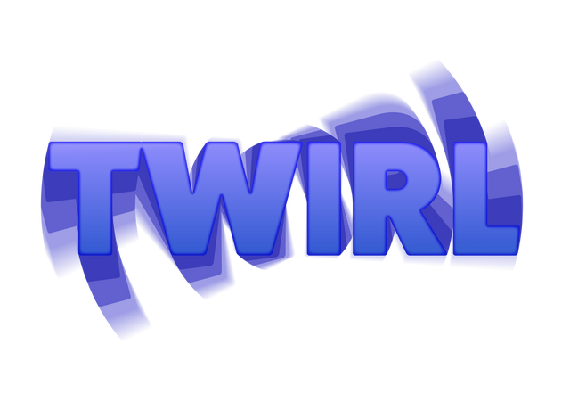 Transparent Blue Twirl Text Banner with Spinning 3D Shadow Effect - Download Free Stock Videos Pikwizard.com