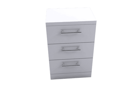 white cabinet with three drawers on transparent background - Download Free Stock Videos Pikwizard.com