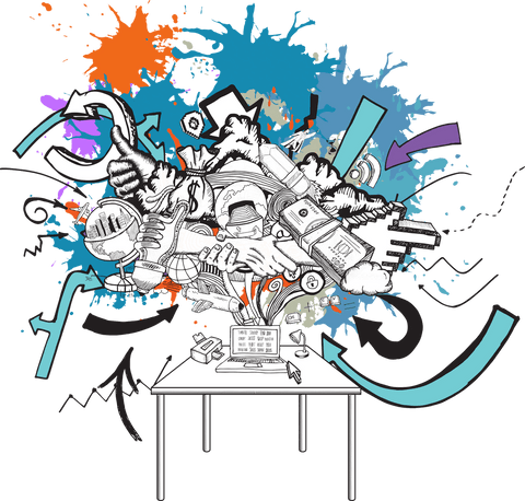 dynamic media icons with colorful splashes transparent vector - Download Free Stock Videos Pikwizard.com