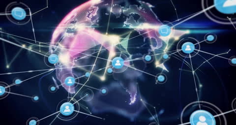Global Digital Network Connectivity Over Virtual Earth