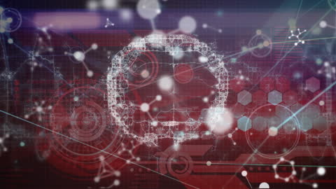 Futuristic Digital Brain with Data and DNA Technology