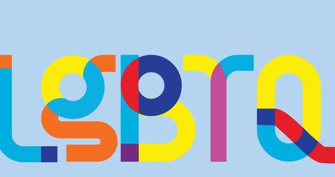 LGBTQ Multicolored Design Representing Diversity and Inclusion