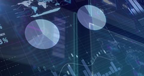 Global Data Processing Over Digital Interface Screens - Download Free Stock Images Pikwizard.com