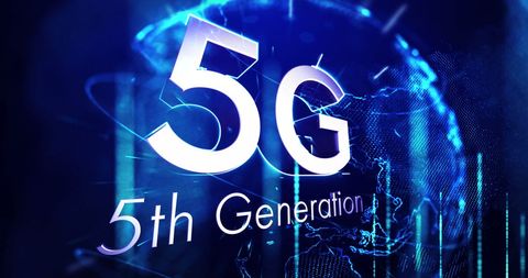 5G 5th Generation Network with Global Connections Background - Download Free Stock Images Pikwizard.com
