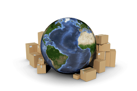 Transparent Earth Surrounded by Cardboard Boxes Concept - Download Free Stock Videos Pikwizard.com