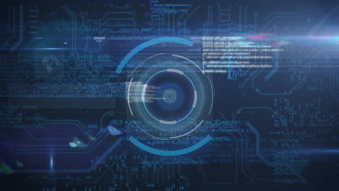 Futuristic Data Analysis Digital Interface Background