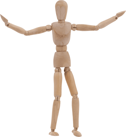 transparent wooden figure with arms spread for art design - Download Free Stock Videos Pikwizard.com