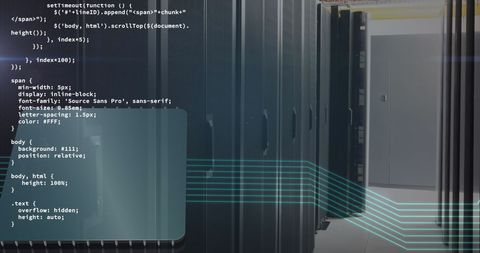 Data Processing and Digital Interface in Server Room