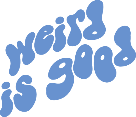 playful blue 'weird is good' quote on transparent background - Download Free Stock Videos Pikwizard.com