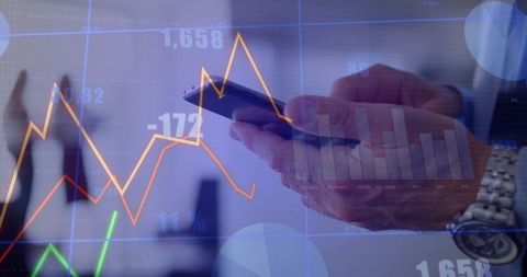 Businessman Monitoring Financial Trends on Smartphone - Download Free Stock Images Pikwizard.com