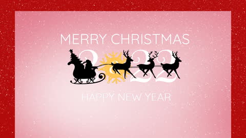 Festive Christmas and New Year Animated Greeting Card