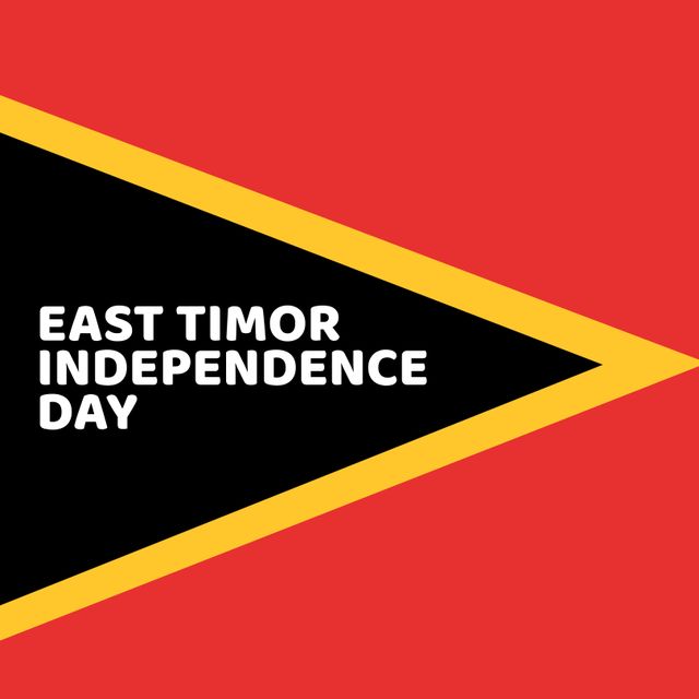 East Timor Independence Day Vector Design with Bold Colors - Download Free Stock Templates Pikwizard.com