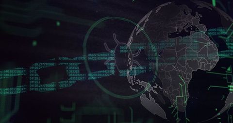 Global Digital Network Concept with Cyber Security Elements - Download Free Stock Images Pikwizard.com