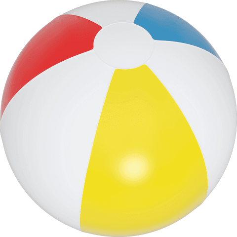 colorful beach ball on transparent background - summer concept - Download Free Stock Videos Pikwizard.com