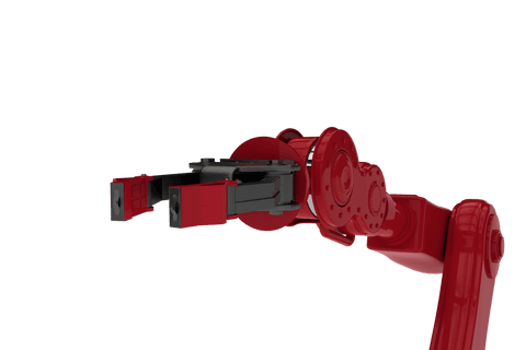 transparent red robot arm with black claw for industrial automation - Download Free Stock Videos Pikwizard.com