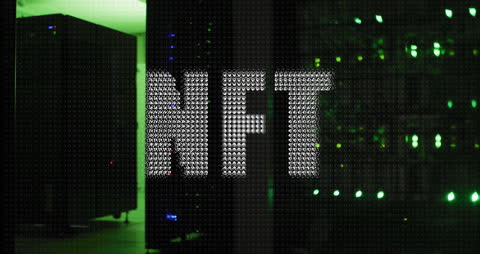 NFT and Cryptocurrency Data Processing Concept