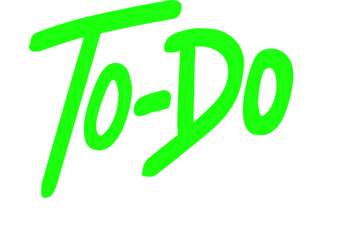 green to-do text with white scribbles on transparent background - Download Free Stock Videos Pikwizard.com