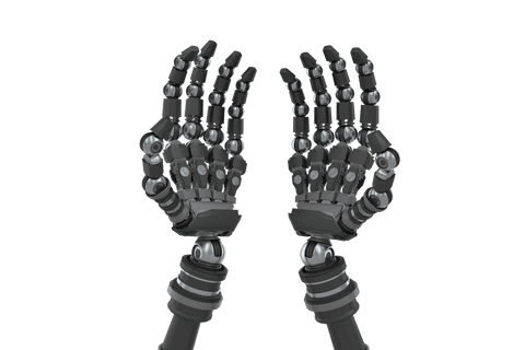 Futuristic Transparent Background Robotic Hands Illustration - Download Free Stock Videos Pikwizard.com
