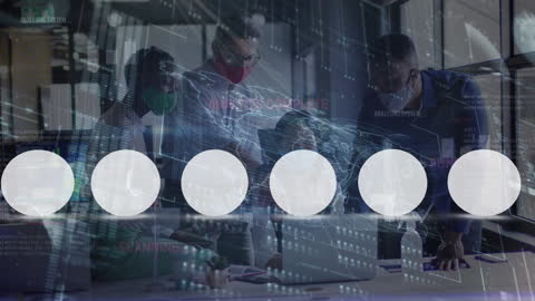 Diverse Team Collaborating on Financial Data Analytics