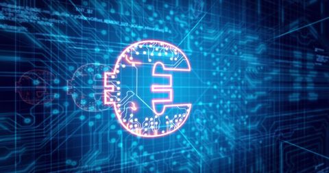 Glowing Euro Symbol on Digital Circuit Background - Download Free Stock Images Pikwizard.com