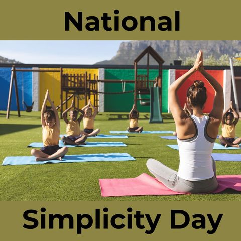 children practicing yoga outdoors for national simplicity day - Download Free Stock Templates Pikwizard.com