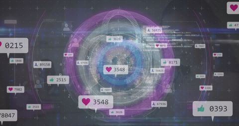 Social Media Reactions Amidst Digital Security Concept - Download Free Stock Images Pikwizard.com
