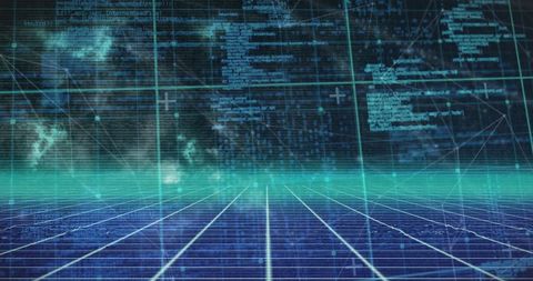Futuristic Digital Network with Technological Data Streams - Download Free Stock Images Pikwizard.com