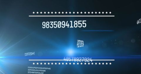 Digital Data Processing on Blue Matrix Background - Download Free Stock Images Pikwizard.com