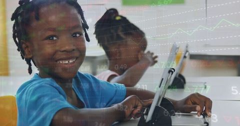 Innovative Classroom with Schoolchildren Using Tablets for Learning