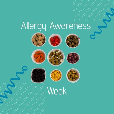Allergy awareness week food display