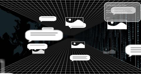 Abstract Digital Data Processing with Binary Code Background - Download Free Stock Images Pikwizard.com