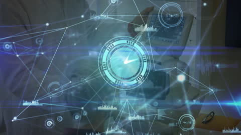 Futuristic Medical Technology with Digital Connections