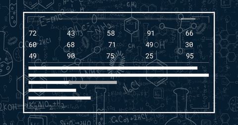 Digital Data Processing on Chemical Formula Background
