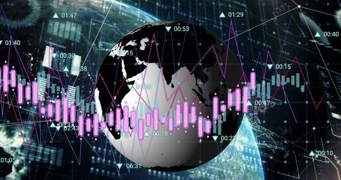 Global Economy and Digital Finance Data Visualization - Download Free Stock Images Pikwizard.com