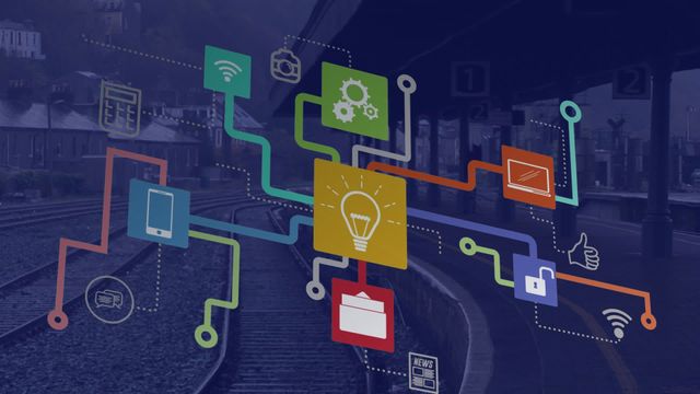 Illustrates interconnected digital network with multimedia icons representing global connectivity and technology. Suitable for use in presentations and articles about innovation, cybersecurity, and digital transformation themes.